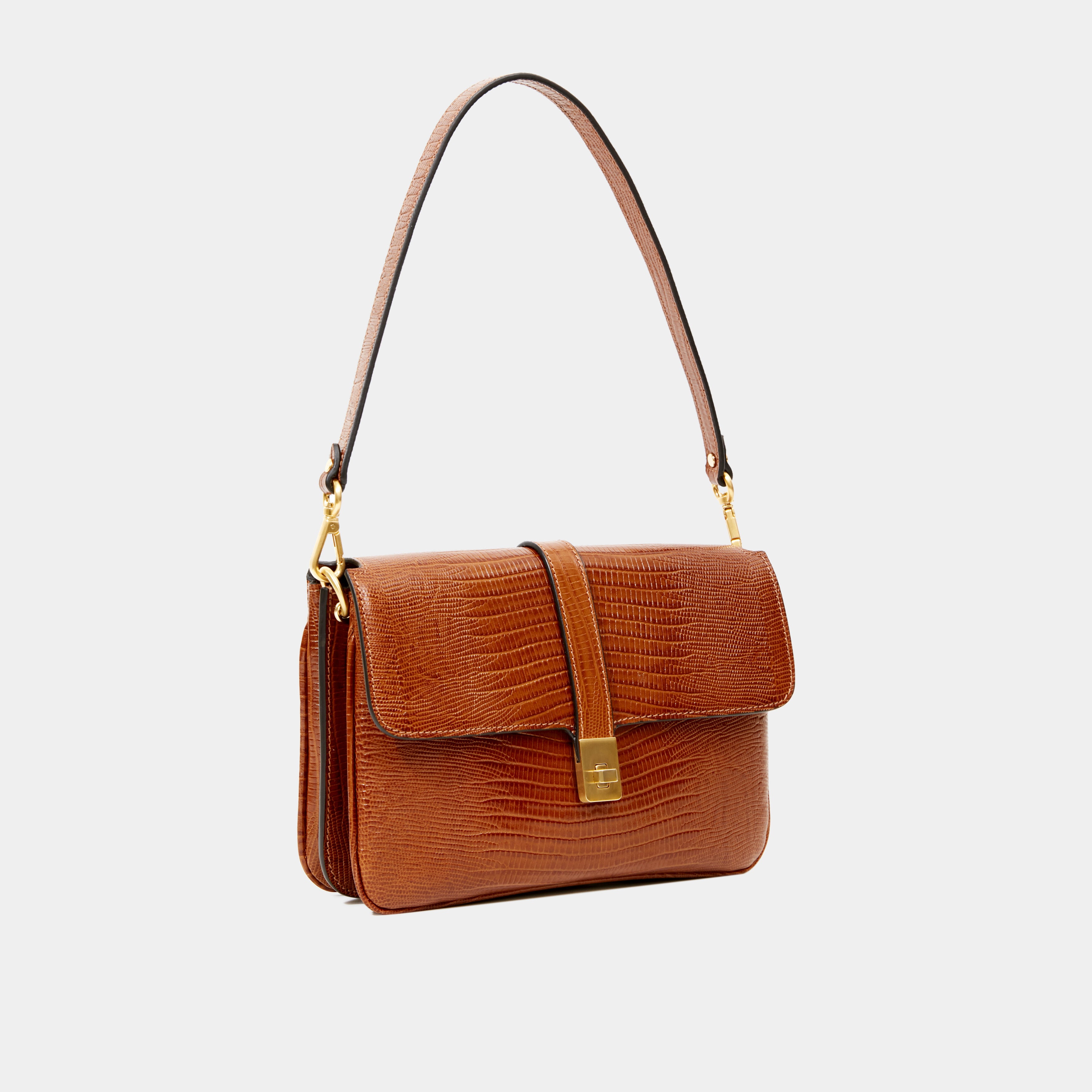 Shoulder strap-dalia-lizard-camel